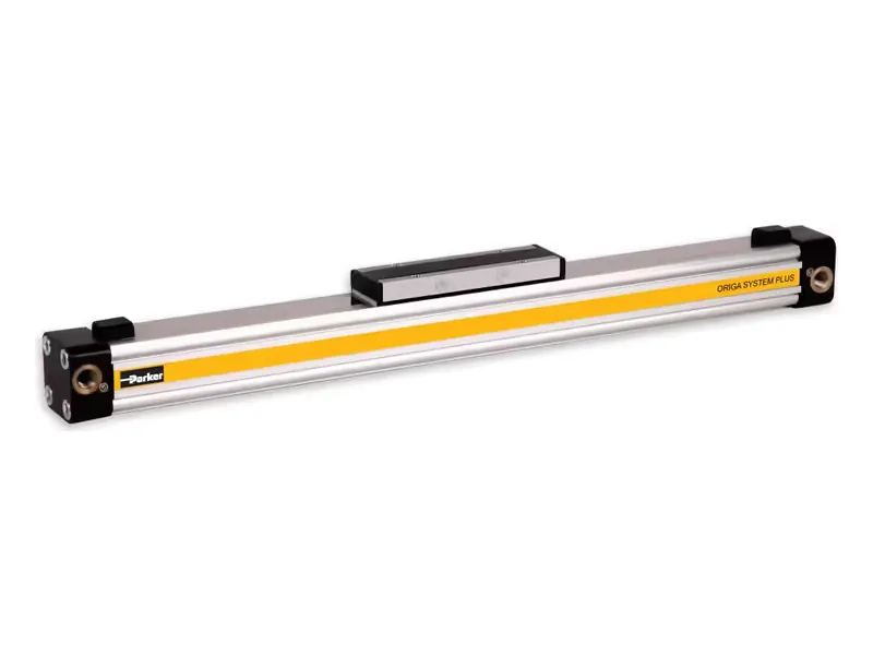 Parker Origa OSP-P rodless pneumatic cylinder with sealing band and carriage