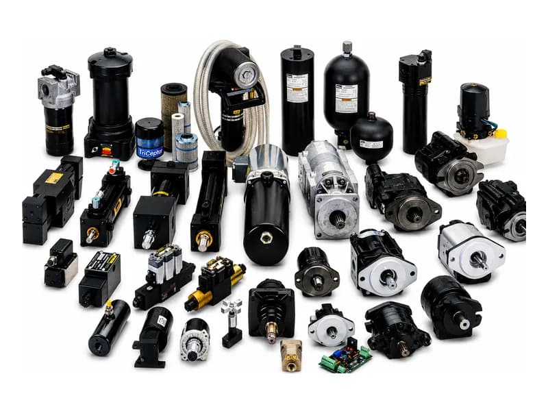 Parker hydraulic pumps, motors, directional valves and filter assemblies