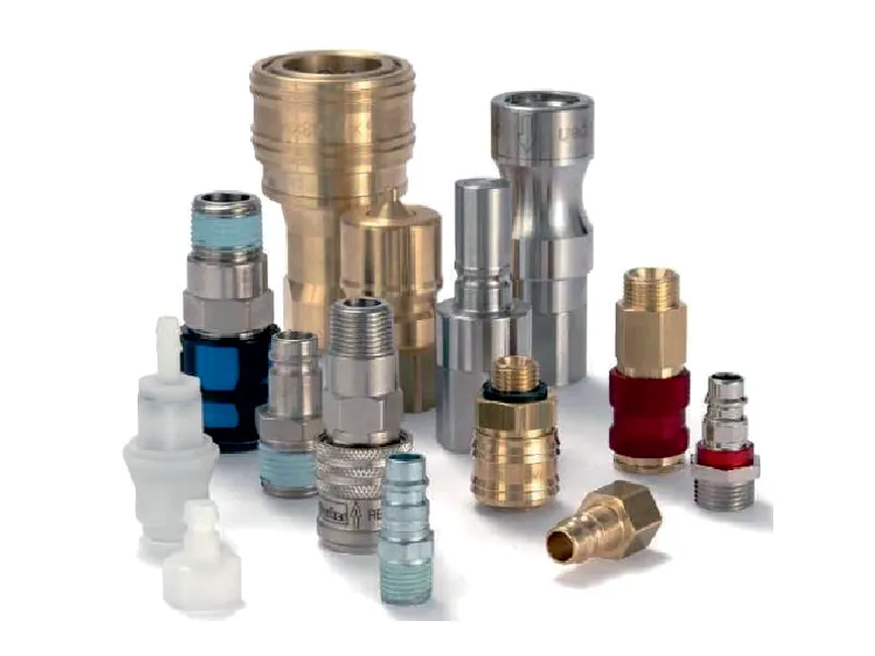 Parker Rectus quick release couplings and plugs in brass, steel, stainless steel and thermoplastic