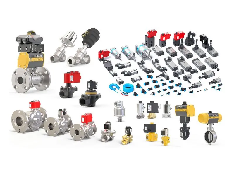 UFLOW solenoid valves, angle seat valves, ball valves and pneumatic rotary actuators